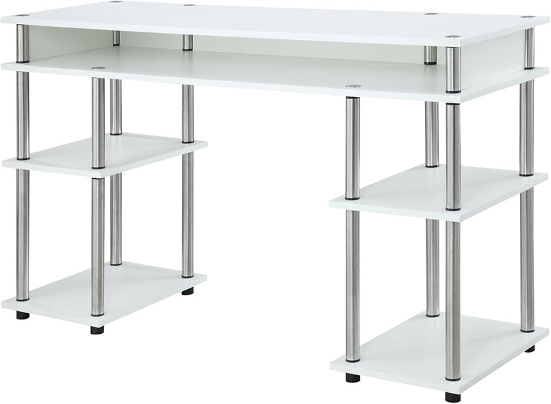 Designs2Go No Tools Student Desk 47.25″ – Contemporary Office, Dorm Room Desk an