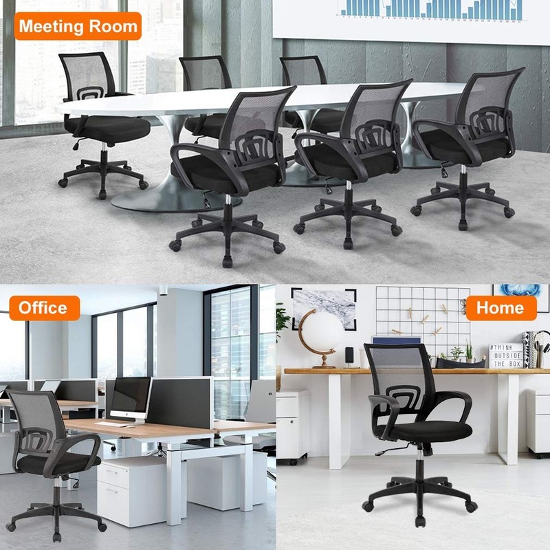 Bestoffice Ergonomic Office Chair Mid-Back Swivel Desk Chair Breathable gallery