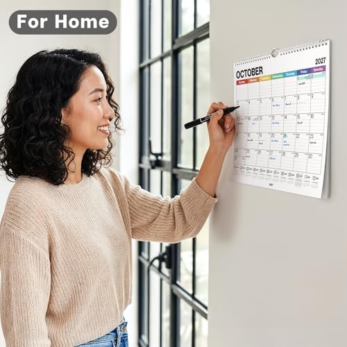 12x15 Wall Academic Calendar (), Use July 2026 to December 2026-2027 Colorful gallery