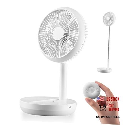 Fan for Bedroom, 15dB Quiet Oscillating Pedestal Fan with Remote, 1700CFM