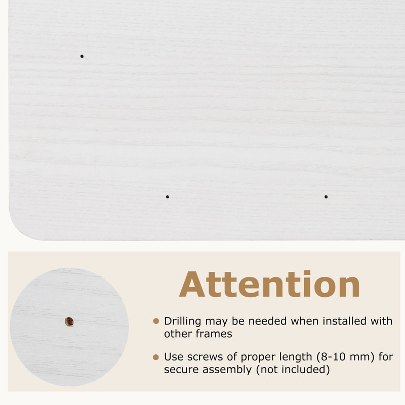 Costway 48" x 30" Universal Tabletop for Standard & Standing Desk Frame Natural gallery