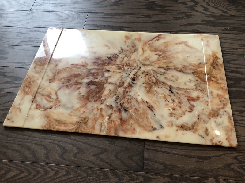 Vintage 1978 Sunlight Industries Marbled Office Table Desktop 20” x 30” gallery