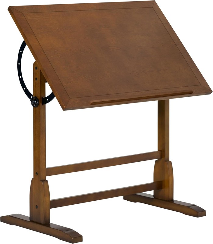 Studio Designs Vintage Rustic Oak Drafting Table 36x24