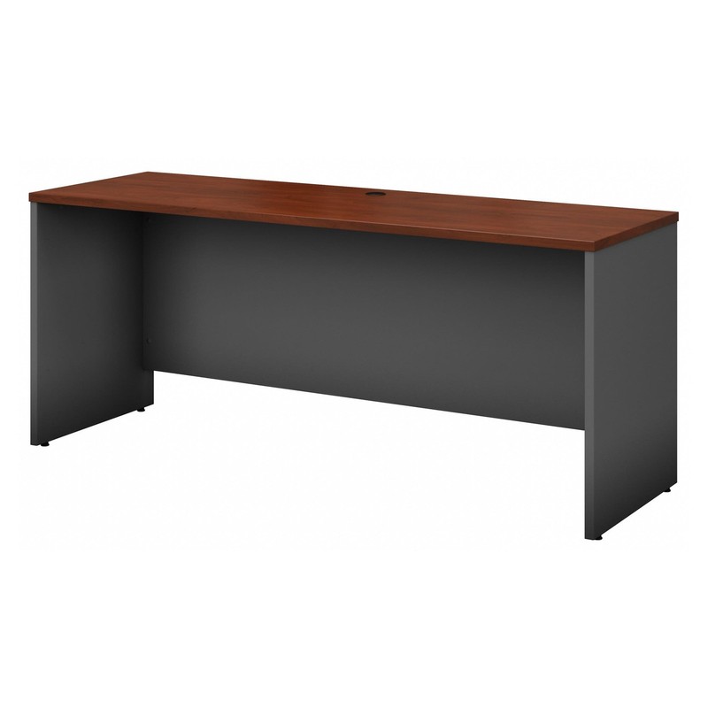 Bush Business Furniture Series C 72W Credenza Desk in Hansen Cherry, Large Co…