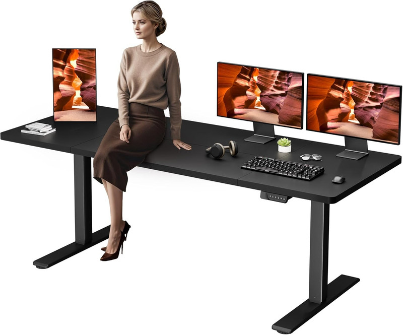 Dual Motor Standing Desk, Large Stand up Desks, 79X31 Inches Electric Sit Stand