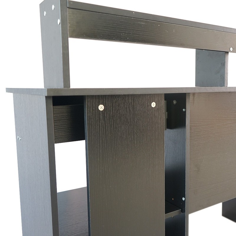Black Modern Chipboard Computer Desk, General Style E1 15MM gallery