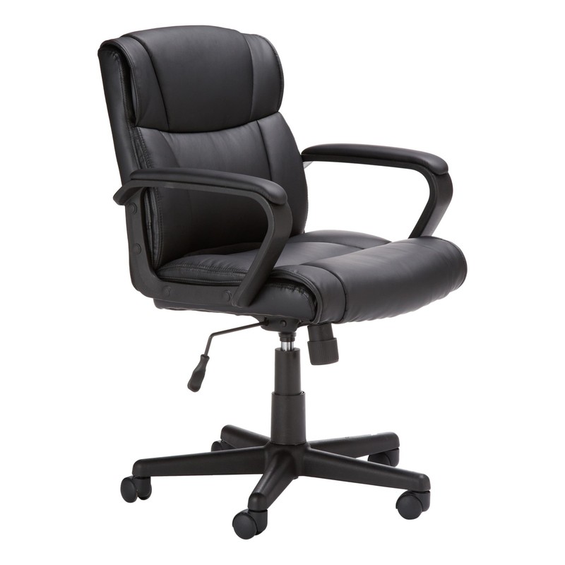 Retailer Basics Office Computer Task Desk Chair Padded Armrests Mid-Back