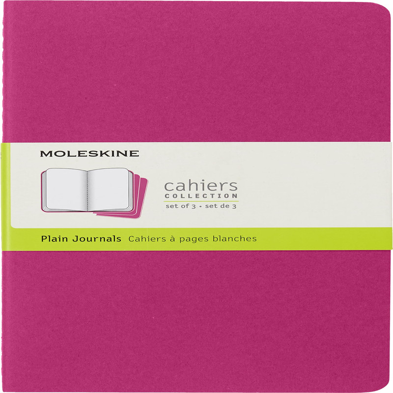 Large Moleskine Notebook Set Plain Kinetic Pink 8058647629681