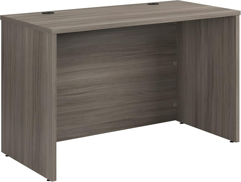 Stylish Hudson Elm 48x24 Office Desk Shell with Credenza and Return