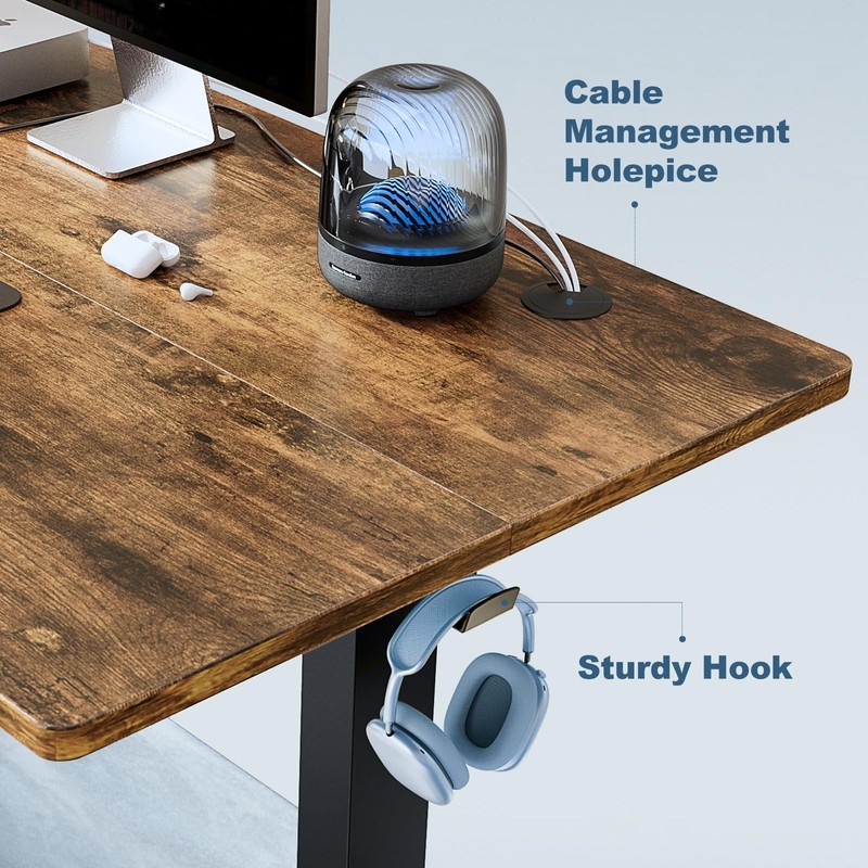 DUMOS 63 Inch Electric Standing Desk Height Adjustable, Sit to Stand Computer... gallery