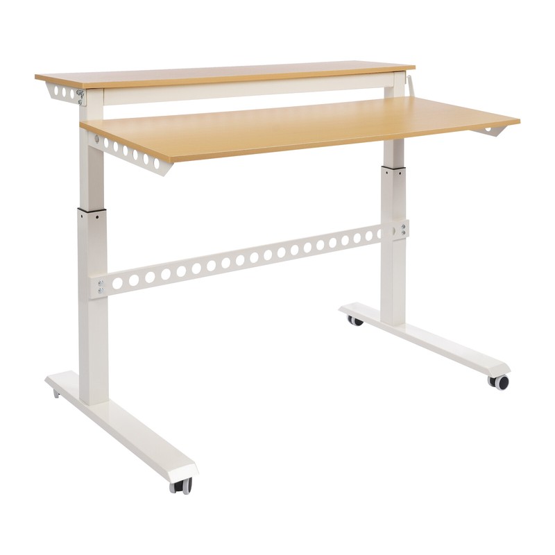 2-Tier For Working Adjustable Standing Desk Standing Desk Rolling Standing Desk gallery