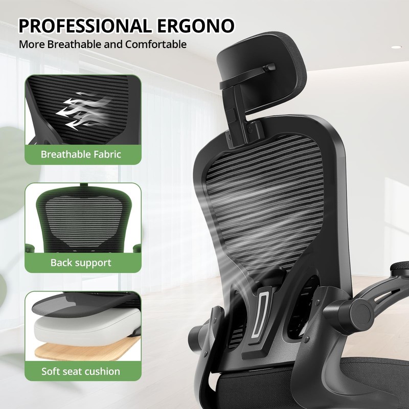 Synorla Office Chair Ergonomic Desk Chair 330Lbs Capacity High Back Computer gallery