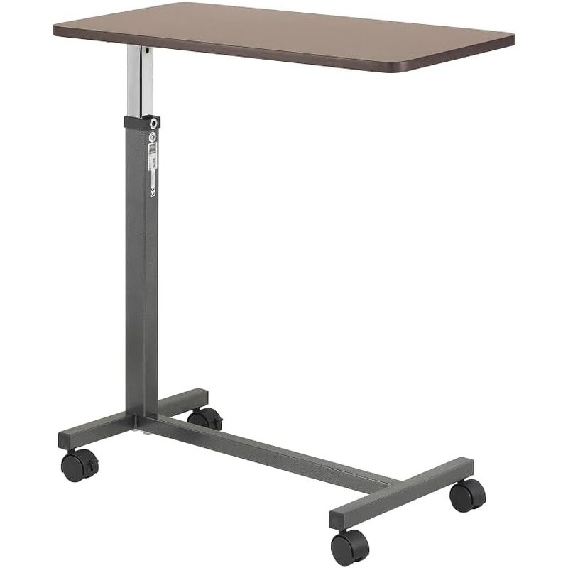 Adjustable Standing Desk Portable H Style Table W/ Lockable Height & Casters New
