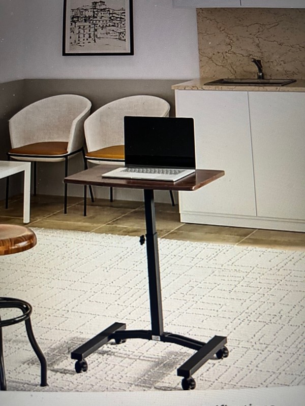 Seville Classic, WEB 162, height adjustable mobile laptop desk cart