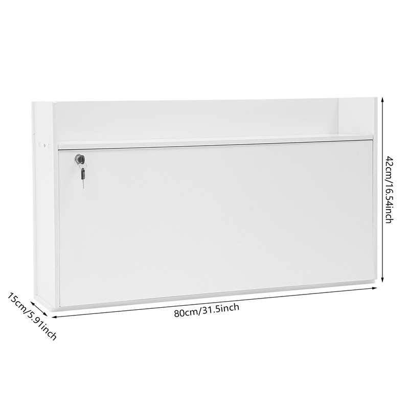 Wall Mounted Desk Cabinet Multifunctional Floating Desk Foldable Table Cabinet gallery