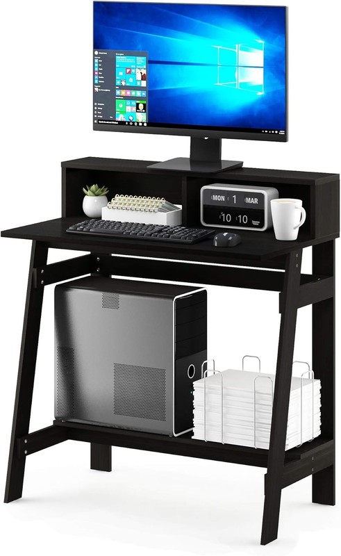 Furinno Simplistic A Frame Computer Desk Espresso Finish gallery