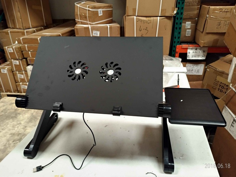 Portable Adjustable Metal Laptop Desk Vented Lap Workstation Desk