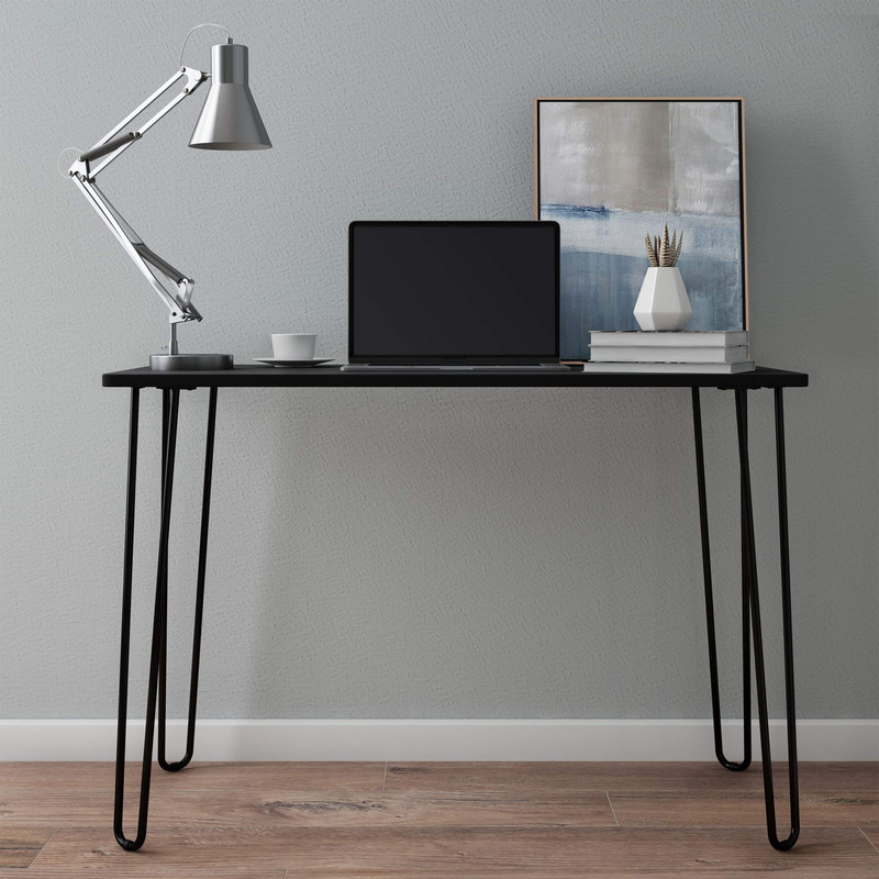 Desk Hairpin Legs – Modern Industrial Style Home Decor – Woodgrain-Look And