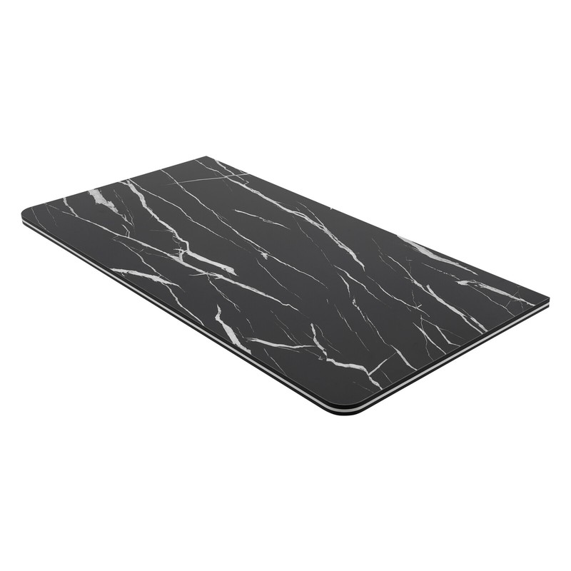 Folding Wall Desk 80 × 40 cm Black Marble MDF With Metal Brackets 30kg gallery