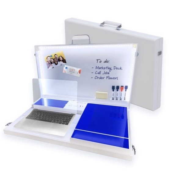 Worky 15-in-1 Home Office/ School Workstation Desk W/ Built-in Storage & Power gallery