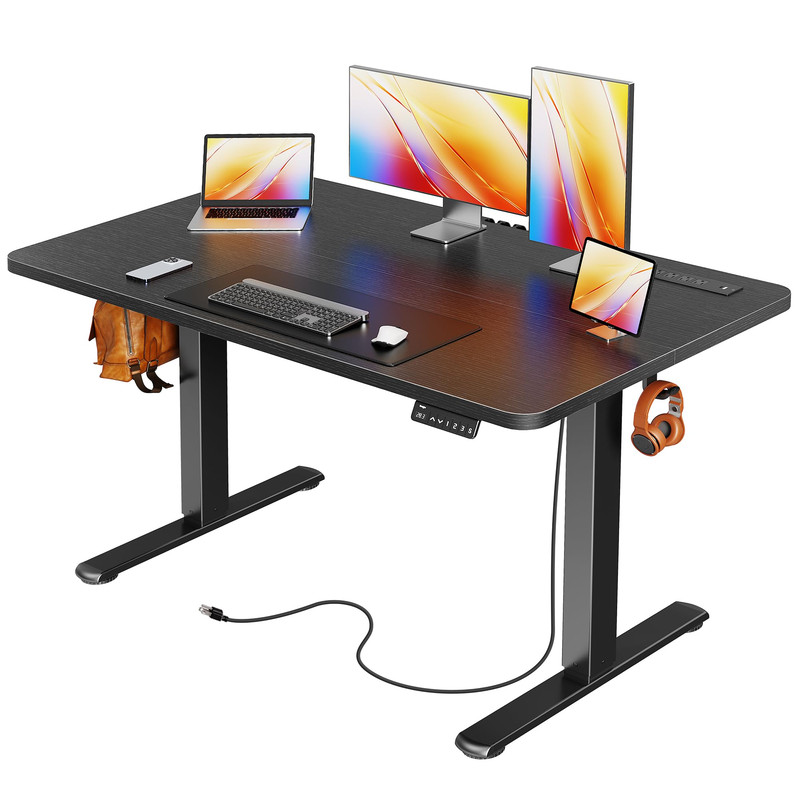 Huuger Electric Standing Desk Power Outlets And Usb-C Port 47 X 24 Inch Height