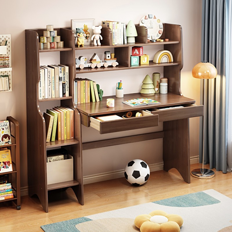BALANBO Study Desk Writing Shelves Storage Organize Cabinet Solid Wood Farmhouse