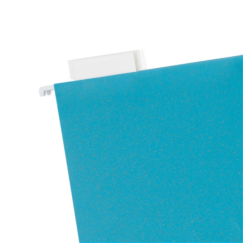 U Brands U-Eco Poly Hanging File Folders, Set of 12, Assorted Brights, White Met gallery