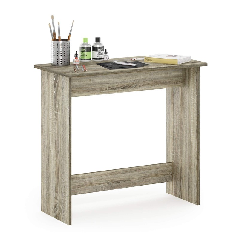 Furinno 14035OK Simplistic Study Table, Sonoma Oak – Compact Desk for Small Spac