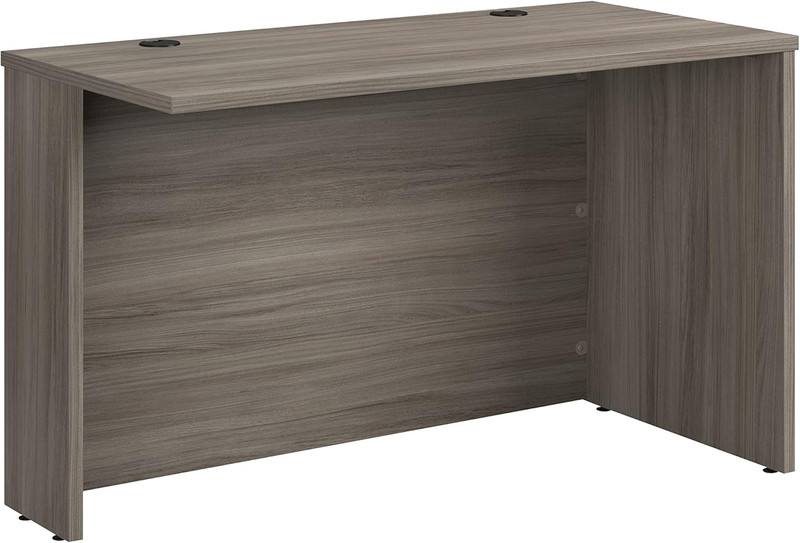 Stylish Hudson Elm 48x24 Office Desk Shell with Credenza and Return gallery