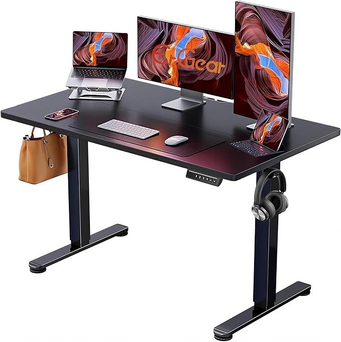 ErGear Height Adjustable Electric Standing Desk 48×24 Black
