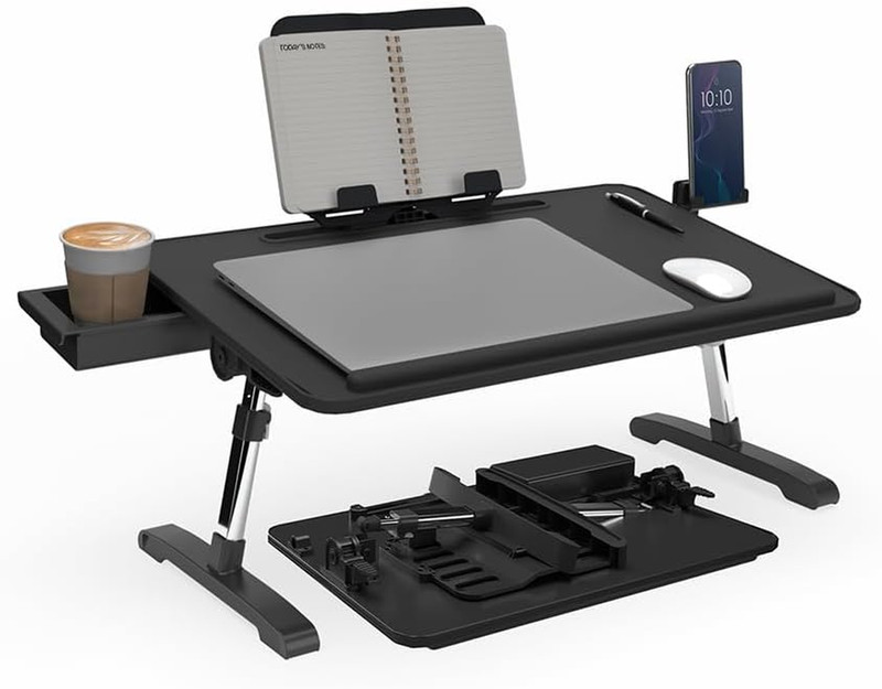 Limitless Totaldesk Portable Modern Workstation and Lap Desk with Adjustable Hei
