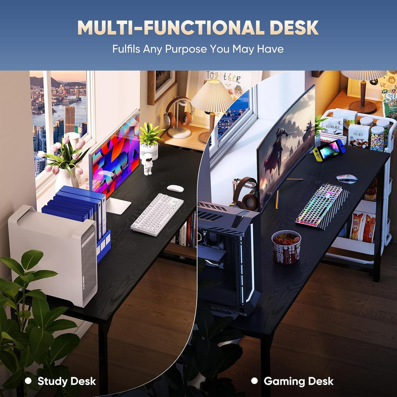 DUMOS 32 Inch Office Small Computer Desk Modern Simple Style Writing Study Work gallery