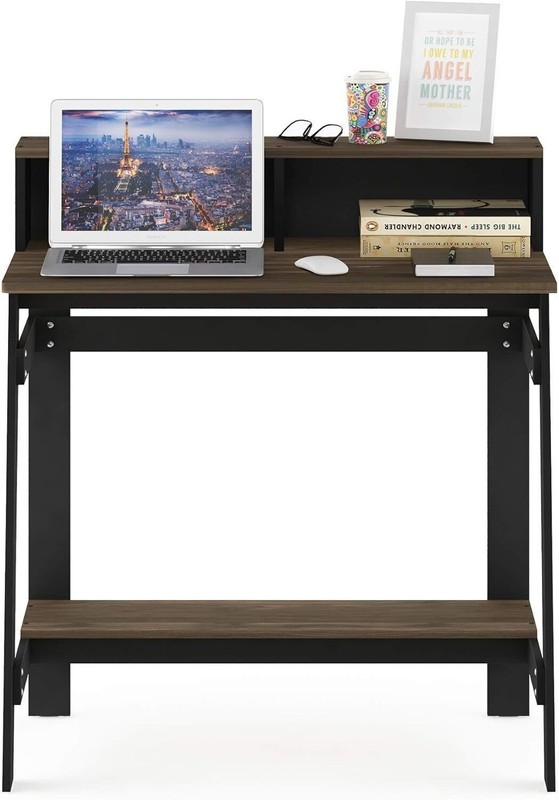 A Frame Computer Desk Laptop Notebook Table Small Spaces 17.9"D x 31.6"W x35.5"H gallery