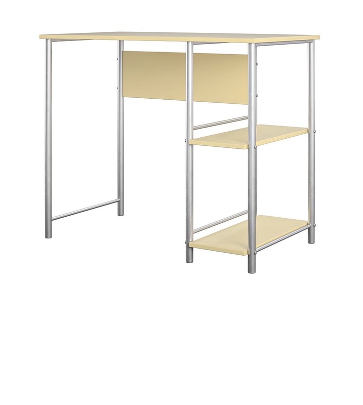 Basic Metal Student Computer Desk in Vibrant Yellow