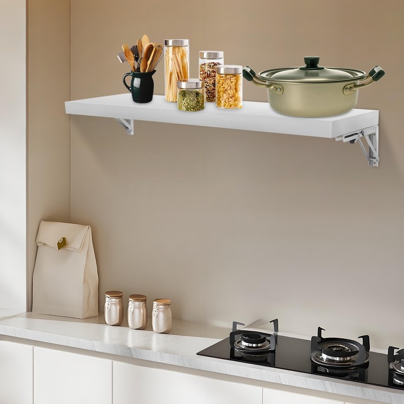 Wall-mounted Folding Shelf For Small Spaces Stainless Steel Folding Table