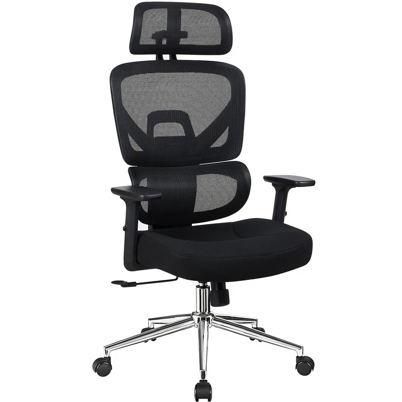Vecelo High Back Ergonomic Office Chair Big And Tall Mesh Desk Chair Wheels