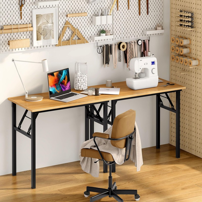 Need Folding Desk For Home Office 39-3/8 Length Modern Folding Table Computer gallery