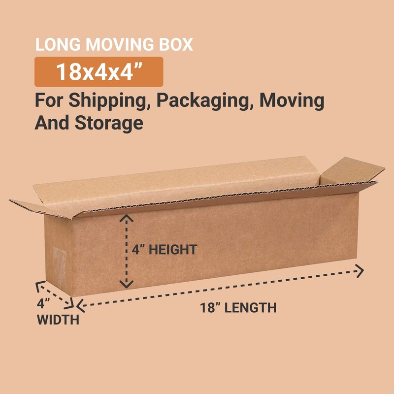 Box Usa Usa Boxes Long 18L X 4W X 4H 25-Pack - Corrugated Cardboard For Moving gallery