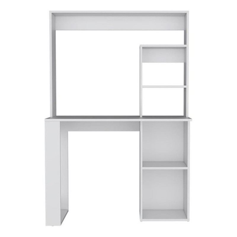 Pemberly Row Modern / Contemporary Desk Engineered Wood White