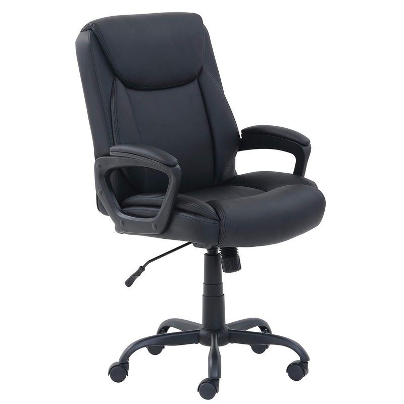 Retailer Basics Classic Puresoft Pu Padded Mid-Back Height Adjustable Office