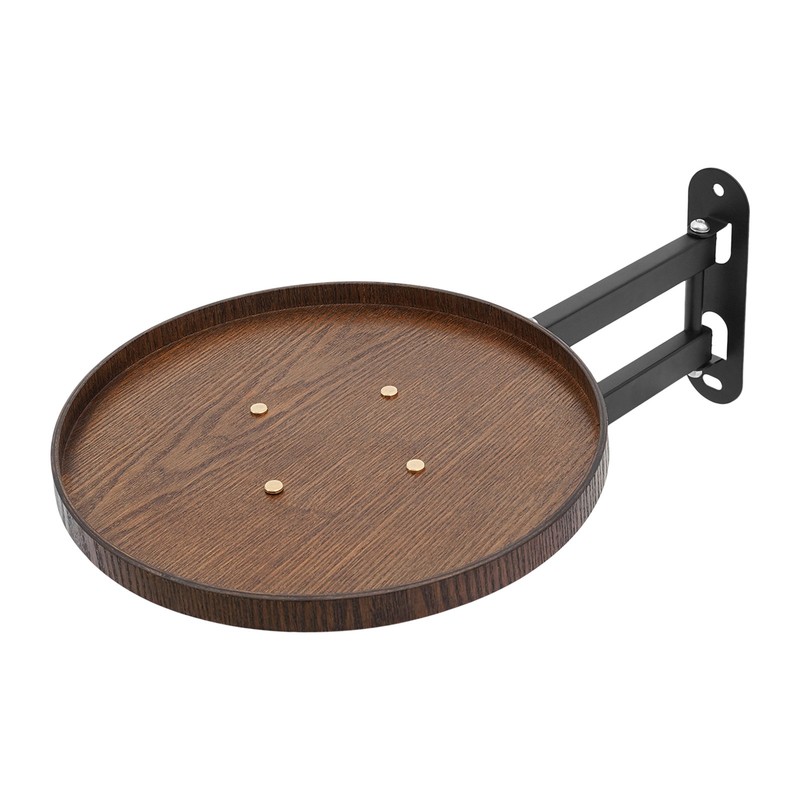 30cm(D) Round Wall Table, Foldable Reading Desk, Bedside Table, Wall-Mount Desk gallery