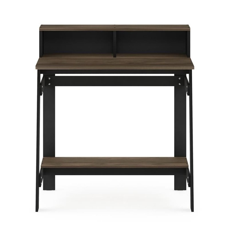 Furinno Wood Simplistic A Frame Computer Desk in Columbia Walnut gallery