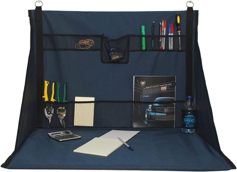 Effortless Portable Workstation - 24" H x 32" W Black Desk for Anywhere You Need gallery