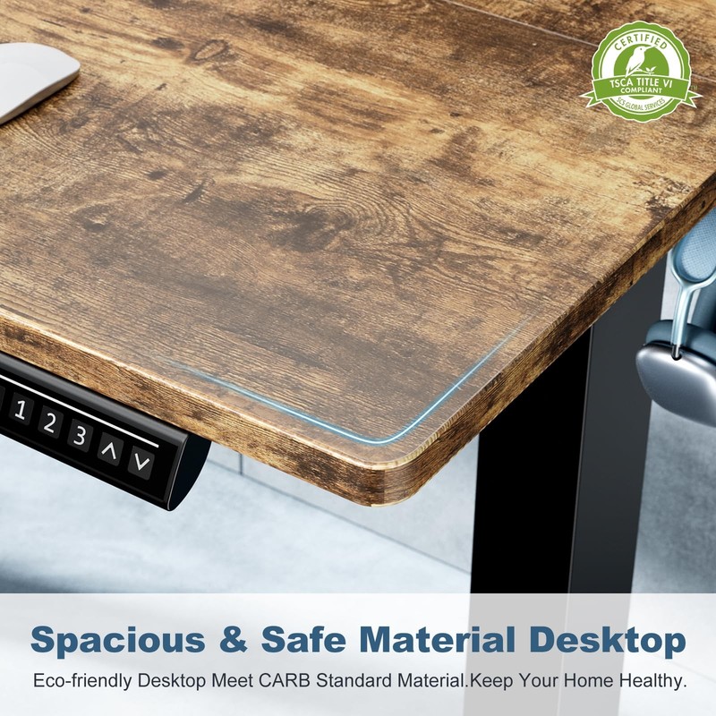 DUMOS 63 Inch Electric Standing Desk Height Adjustable, Sit to Stand Computer... gallery