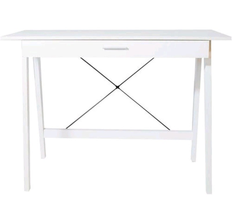 Onespace White Newport Desk With Drawer
