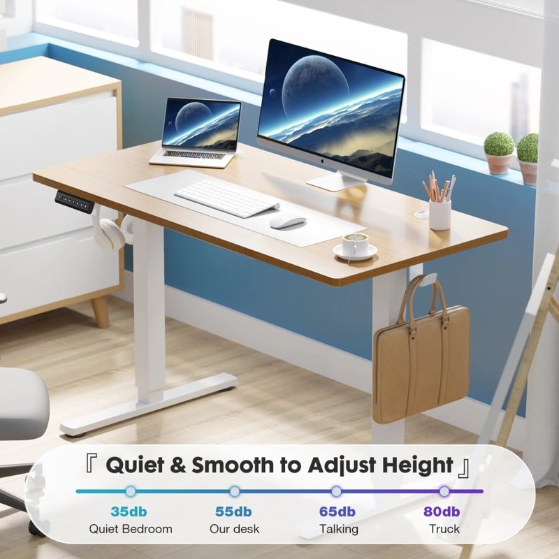 Electric Height Adjustable Standing Desk 40x24 Inch Ergonomic Workstation gallery