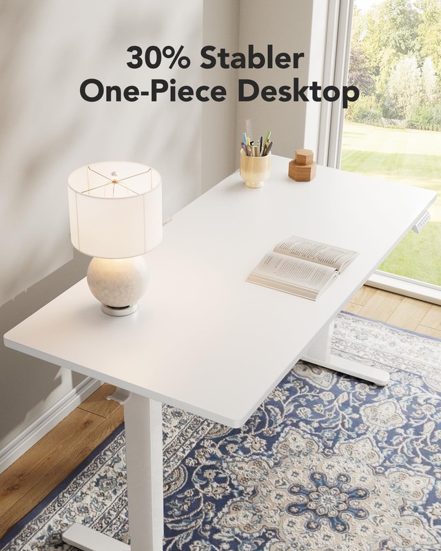 Standing Desk, Whole Piece Desktop, Adjustable Height Computer Desk, 4 Height... gallery