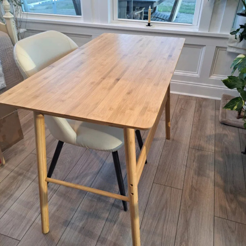 Minimalist Compact Computer Table Bamboo Writing Desk Work Study Home Office