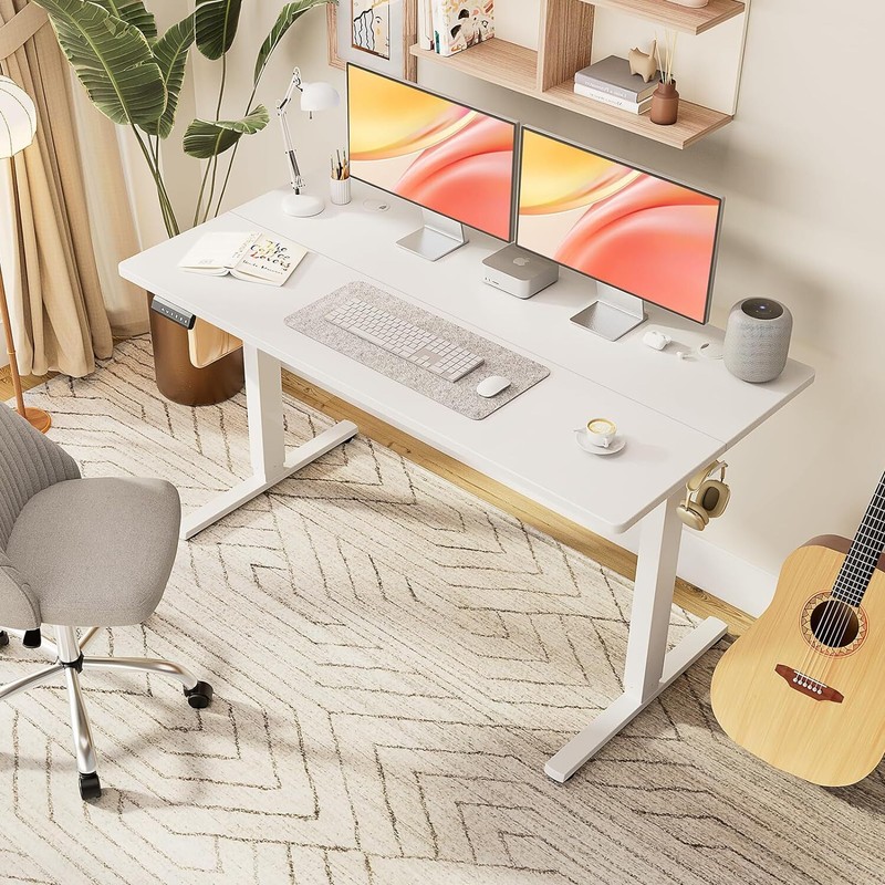 Electric Standing Desk Home Office Height Adjustable Computer Ergonomic Table gallery