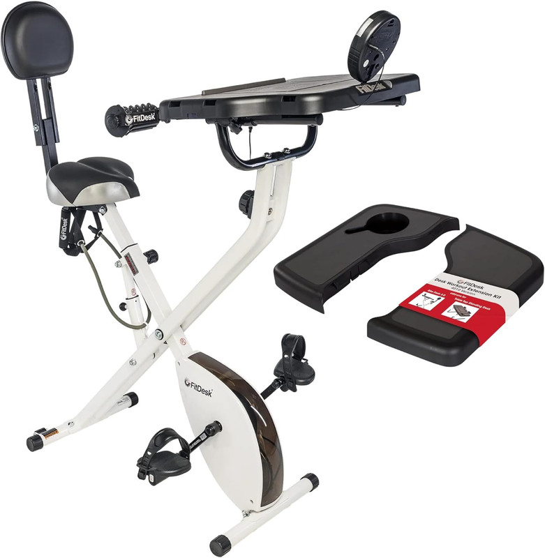 Bike Desk 3.0 and Extension Kit Bundle – Adjustable Height Standing Desk Exercis